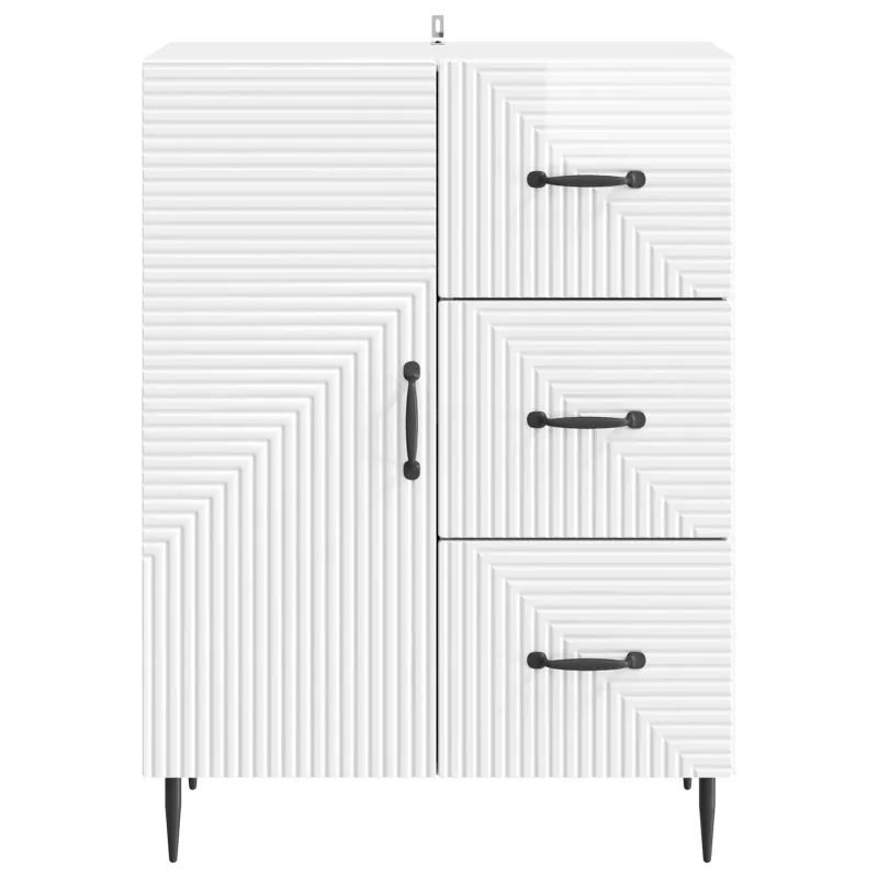 Kabalas Itin blizgi balta 66 x 34,5 x 89,5 cm Apdirbta mediena