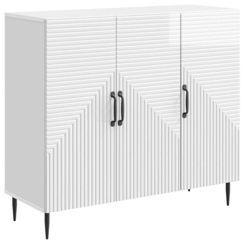 Kabalas Itin blizgi balta 89 x 34,5 x 80 cm Apdirbta mediena