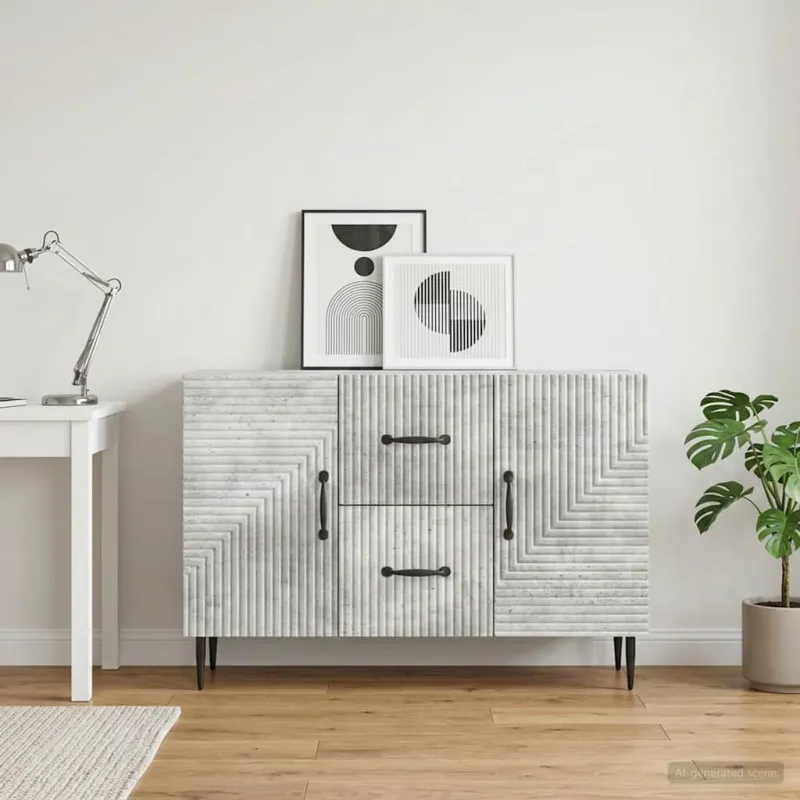 Kabalas Betono pilka 89 x 34,5 x 60 cm Apdirbta mediena