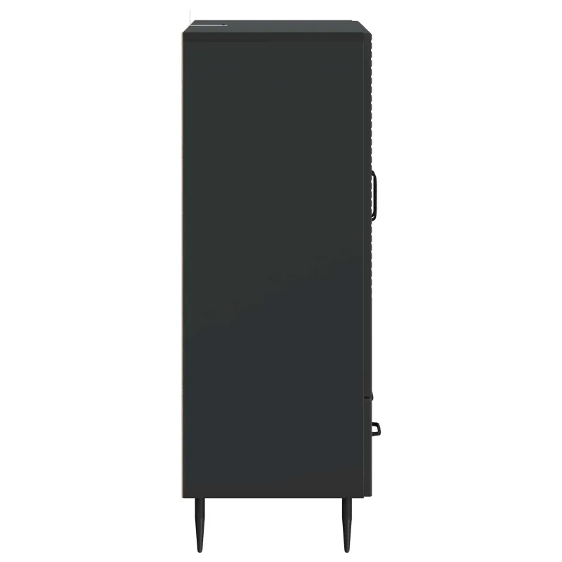 Kabalas su stalčių Juoda 66 x 34,5 x 95 cm Apdirbta mediena