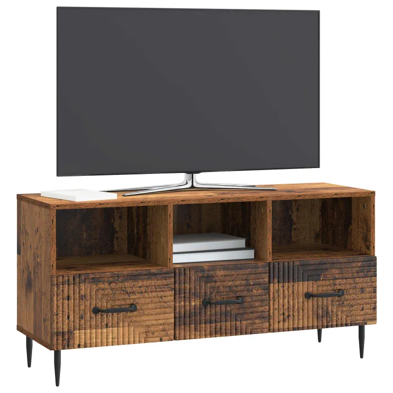 Televizoriaus spintelė Sendintos medienos 102 x 34,5 x 50 cm