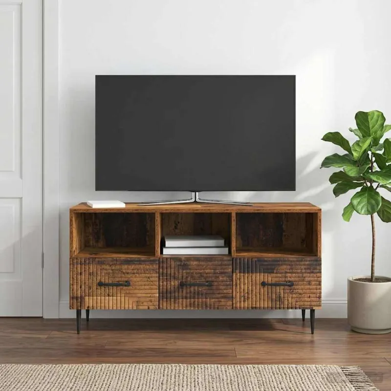 Televizoriaus spintelė Sendintos medienos 102 x 34,5 x 50 cm