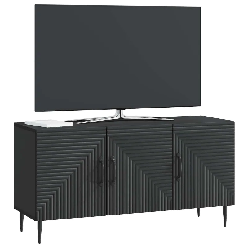 Televizoriaus spintelė Juoda 99 x 34,5 x 50 cm Apdirbta mediena