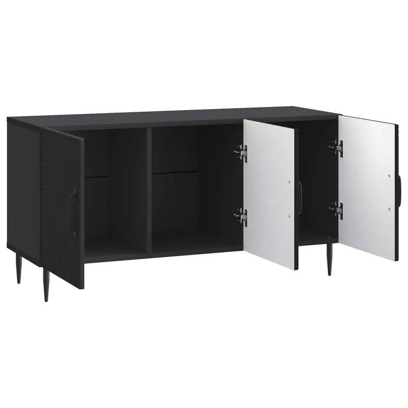 Televizoriaus spintelė Juoda 99 x 34,5 x 50 cm Apdirbta mediena