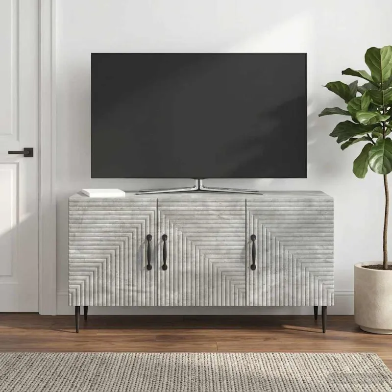 Televizoriaus spintelė Betono pilka 99 x 34,5 x 50 cm