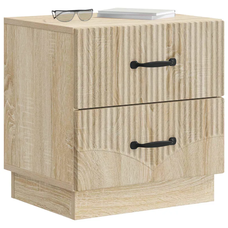 Šalia lovos spintelė 2 pcs Sonoma ąžuolas 43 x 34,5 x 44,5 cm