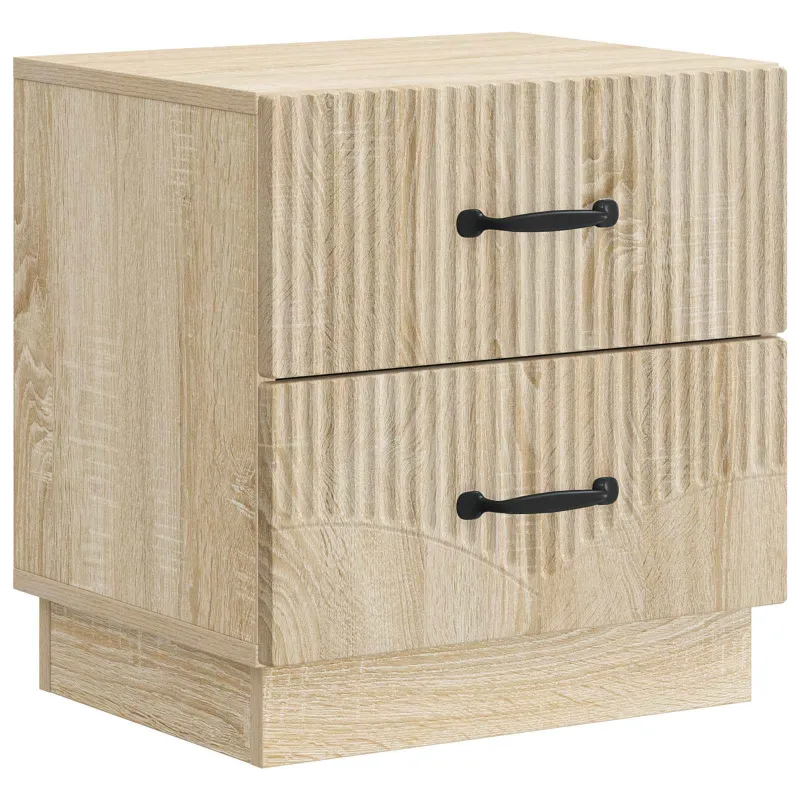 Šalia lovos spintelė 2 pcs Sonoma ąžuolas 43 x 34,5 x 44,5 cm
