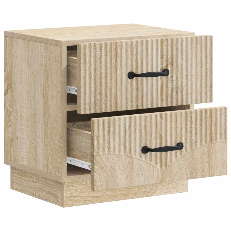 Šalia lovos spintelė 2 pcs Sonoma ąžuolas 43 x 34,5 x 44,5 cm