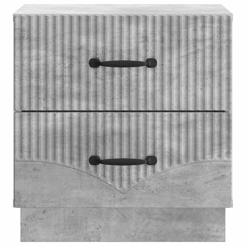 Šalia lovos spintelė 2 pcs Betono pilka 43 x 34,5 x 44,5 cm