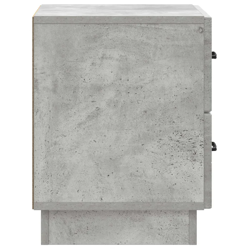 Šalia lovos spintelė 2 pcs Betono pilka 43 x 34,5 x 44,5 cm