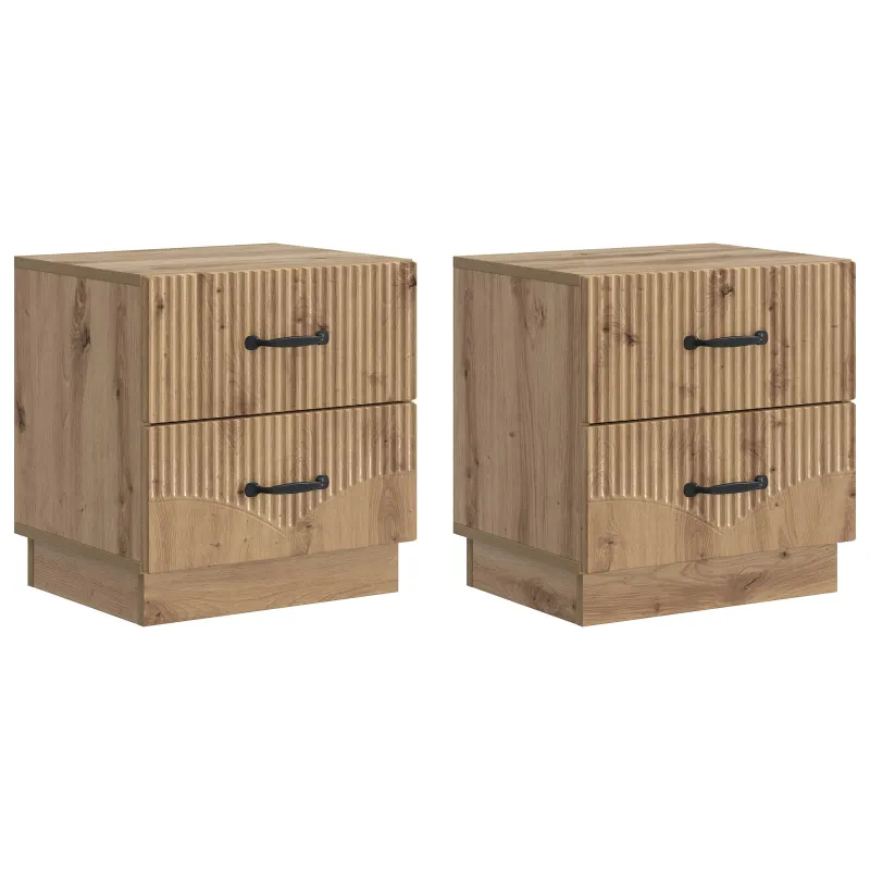 Šalia lovos spintelė 2 pcs Artisano ąžuolo 43 x 34,5 x 44,5 cm
