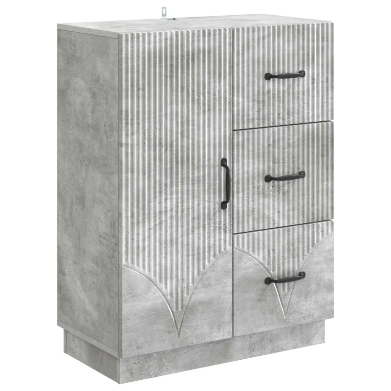 Kabalas Betono pilka 66 x 34,5 x 87 cm Apdirbta mediena