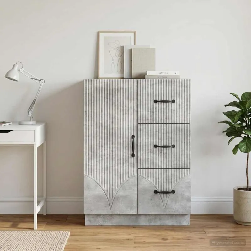 Kabalas Betono pilka 66 x 34,5 x 87 cm Apdirbta mediena