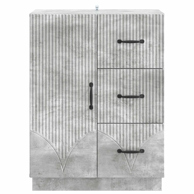 Kabalas Betono pilka 66 x 34,5 x 87 cm Apdirbta mediena