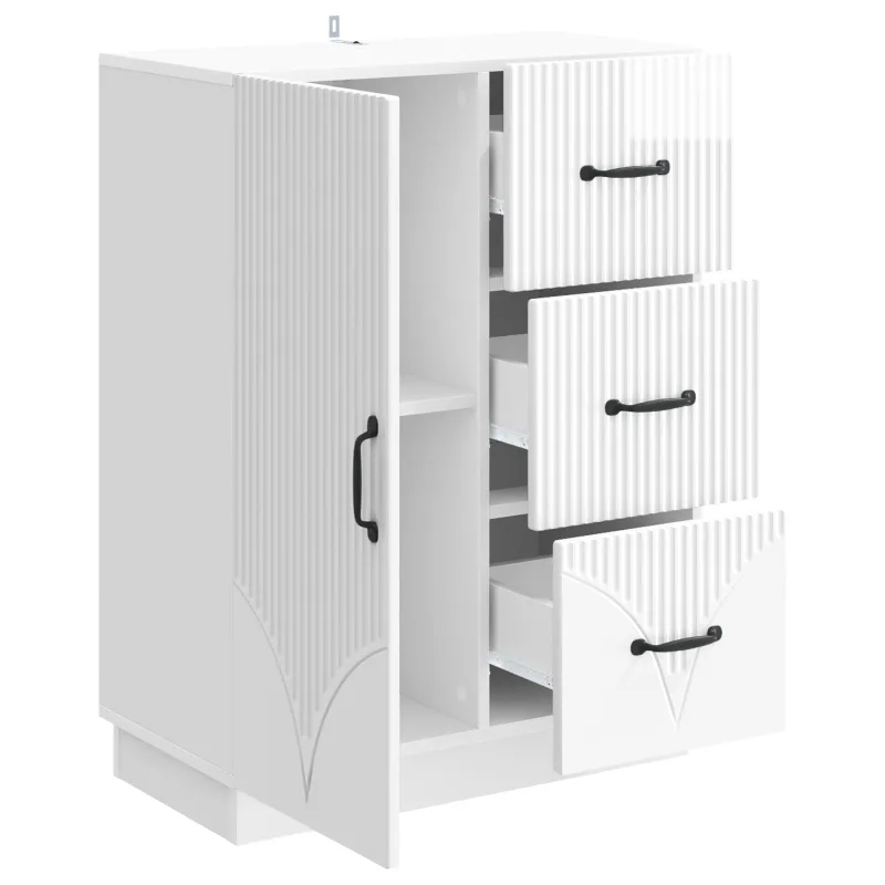 Kabalas Itin blizgi balta 66 x 34,5 x 87 cm Apdirbta mediena
