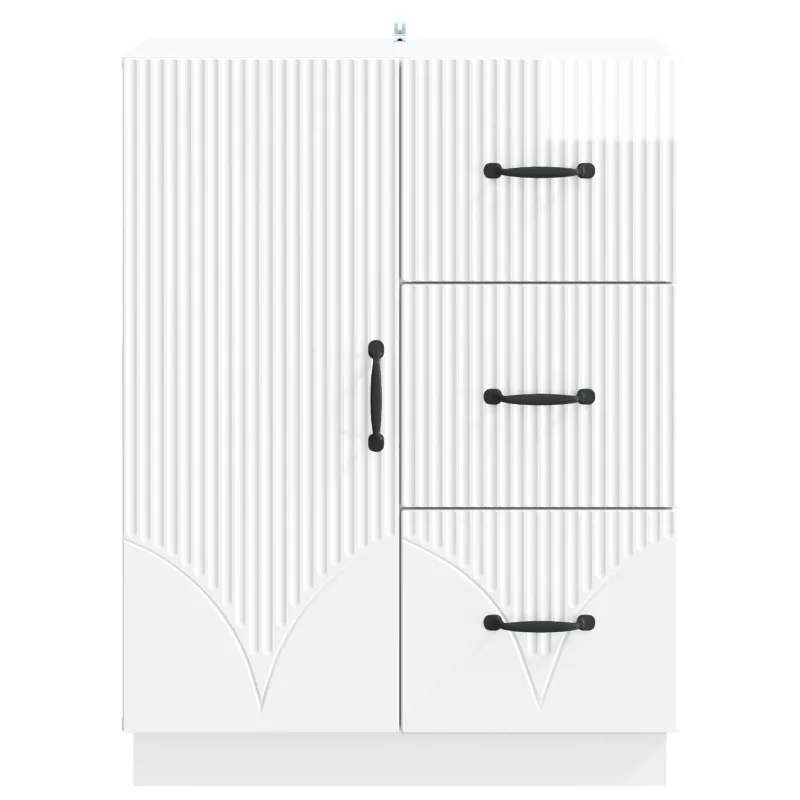 Kabalas Itin blizgi balta 66 x 34,5 x 87 cm Apdirbta mediena