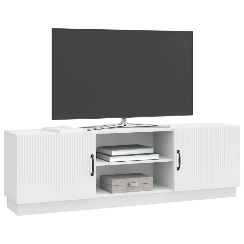 Televizoriaus spintelė Balta 150 x 31 x 47 cm Apdirbta mediena