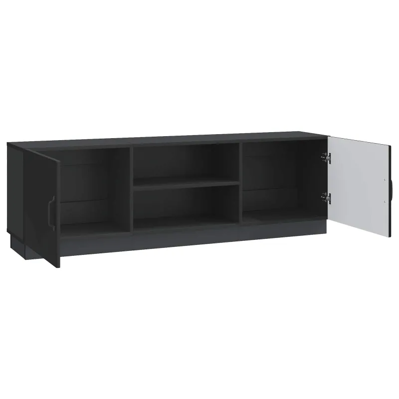 Televizoriaus spintelė Juoda 150 x 31 x 47 cm Apdirbta mediena