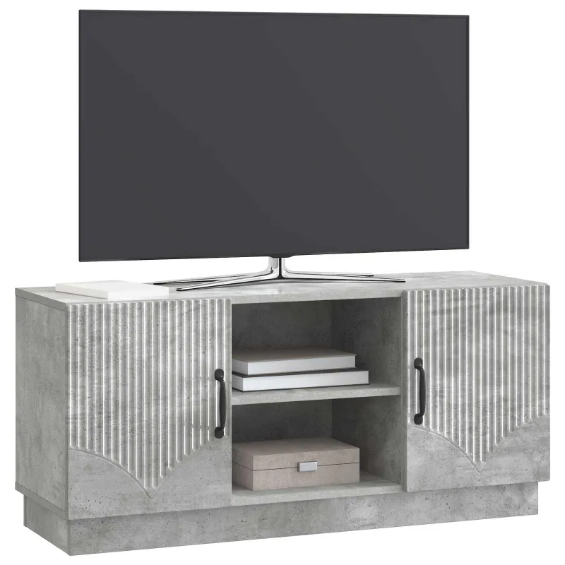 Televizoriaus spintelė Betono pilka 102 x 34,5 x 47 cm