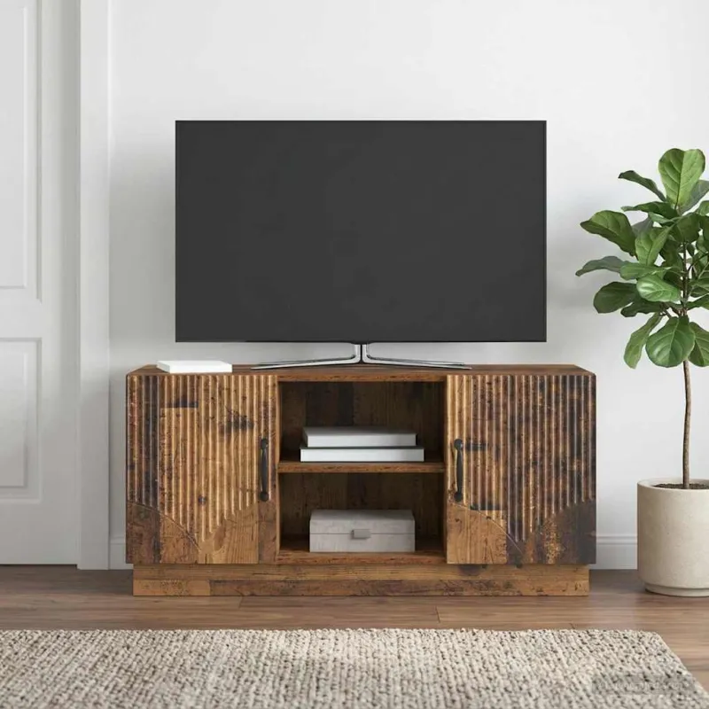 Televizoriaus spintelė Sendintos medienos 102 x 34,5 x 47 cm