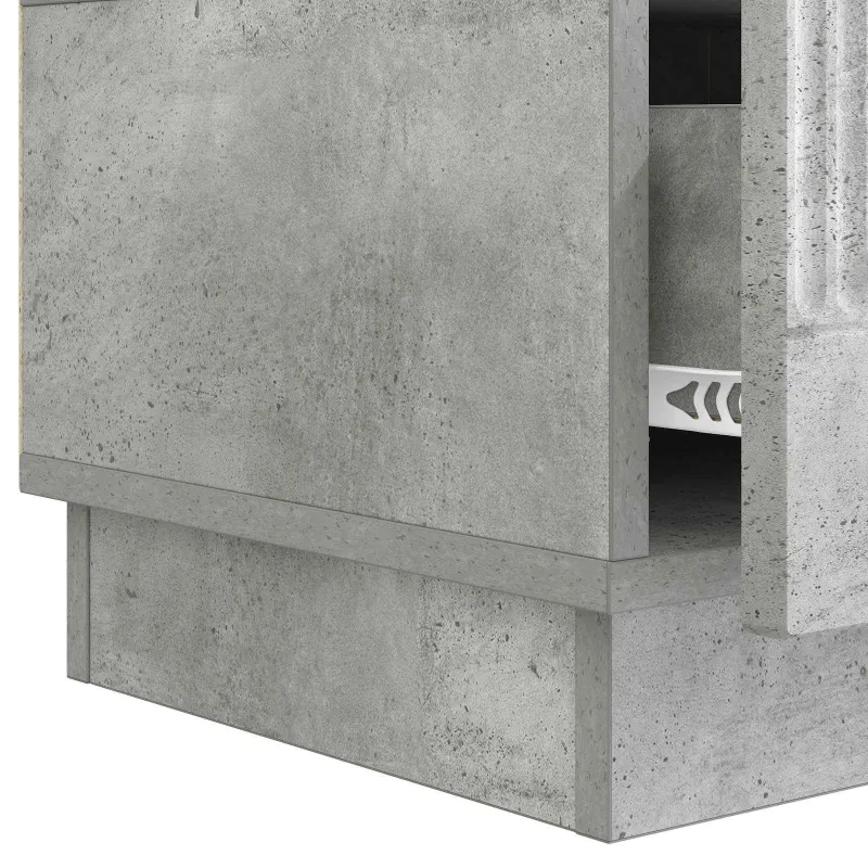 Televizoriaus spintelė Betono pilka 147 x 34,5 x 27 cm