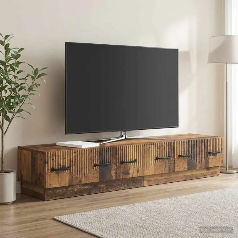 Televizoriaus spintelė Sendintos medienos 147 x 34,5 x 27 cm