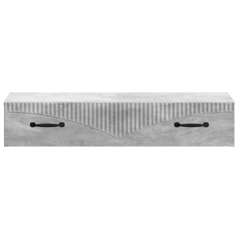 Sieninis šoninis staliukas Betono pilka 87,5 x 34,5 x 17 cm