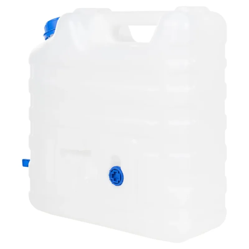Vandens talpa su čiaupu, skaidri, 15l, plastikas