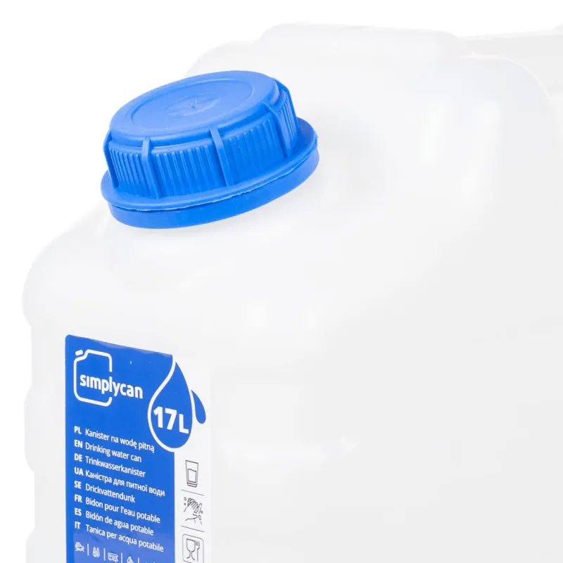 Vandens talpa su čiaupu, skaidri, 15l, plastikas