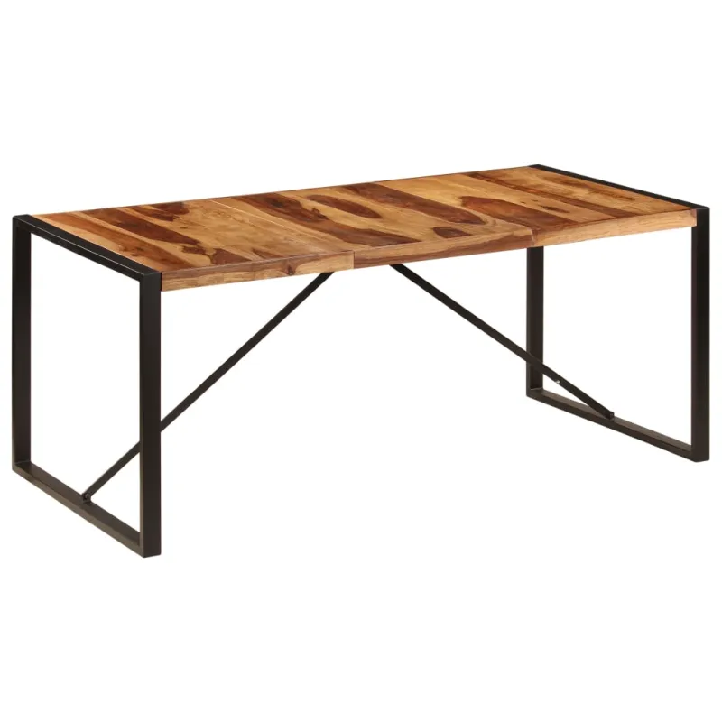 Valgomojo stalas, 180x90x75cm, rausv. dalberg. medienos masyvas