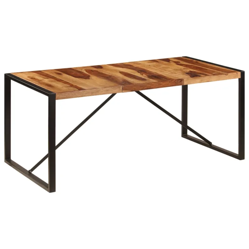 Valgomojo stalas, 180x90x75cm, rausv. dalberg. medienos masyvas