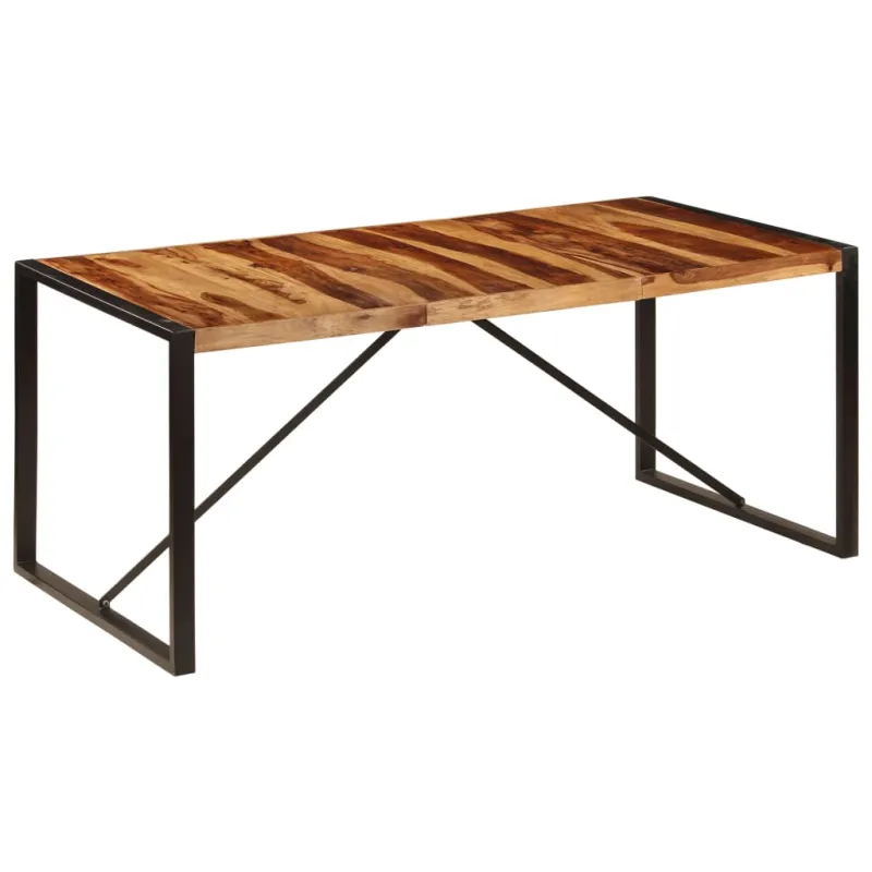 Valgomojo stalas, 180x90x75cm, rausv. dalberg. medienos masyvas