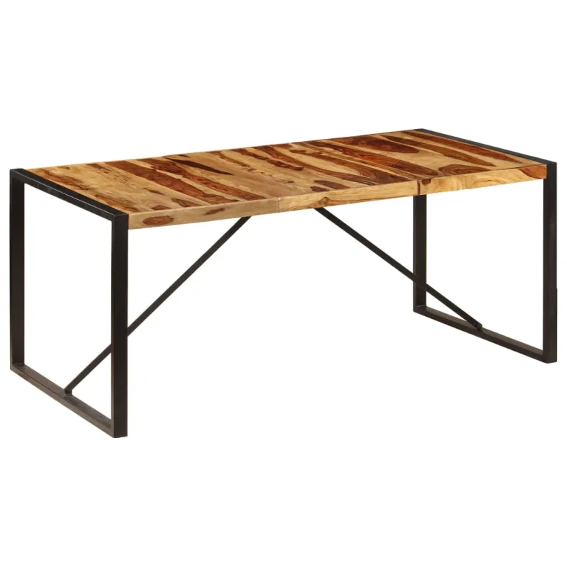 Valgomojo stalas, 180x90x75cm, rausv. dalberg. medienos masyvas