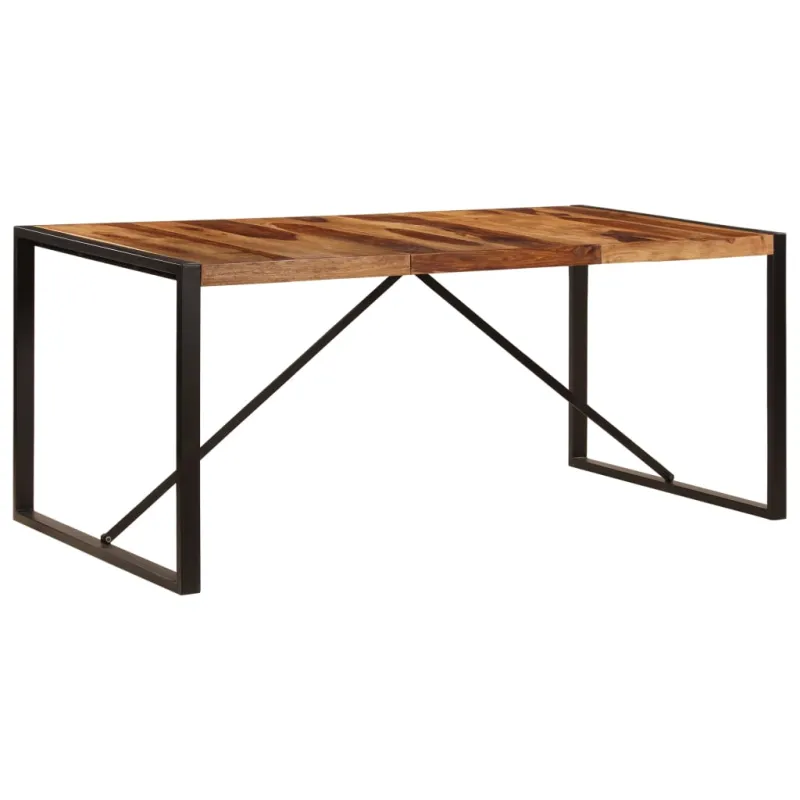 Valgomojo stalas, 180x90x75cm, rausv. dalberg. medienos masyvas