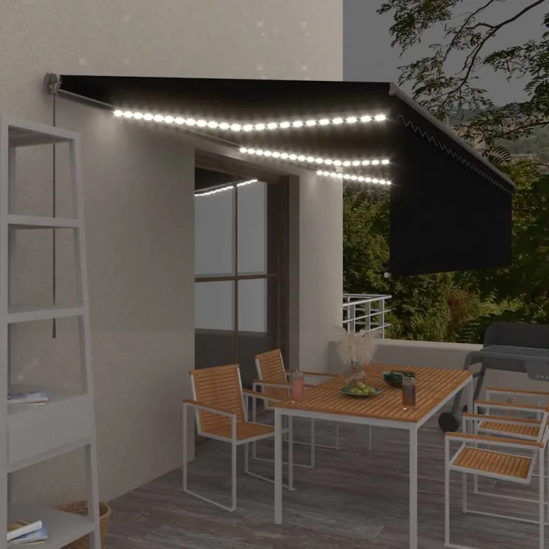 Rankiniu būdu ištraukiama markizė, antracito, 6x3m
