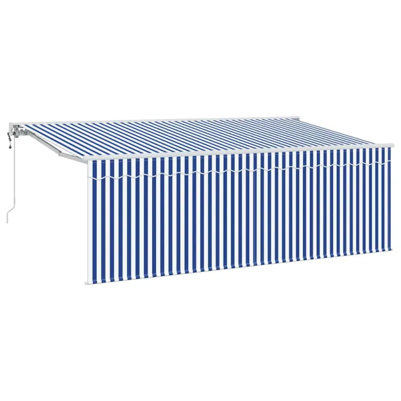 Ištraukiama markizė Mėlyna ir balta 400 x 200 cm