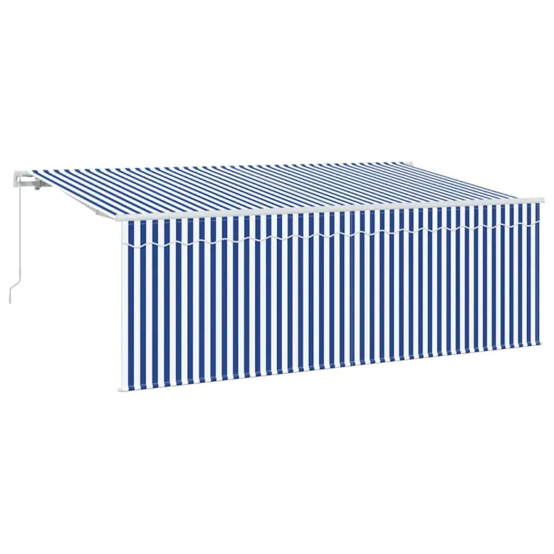 Ištraukiama markizė Mėlyna ir balta 400 x 200 cm