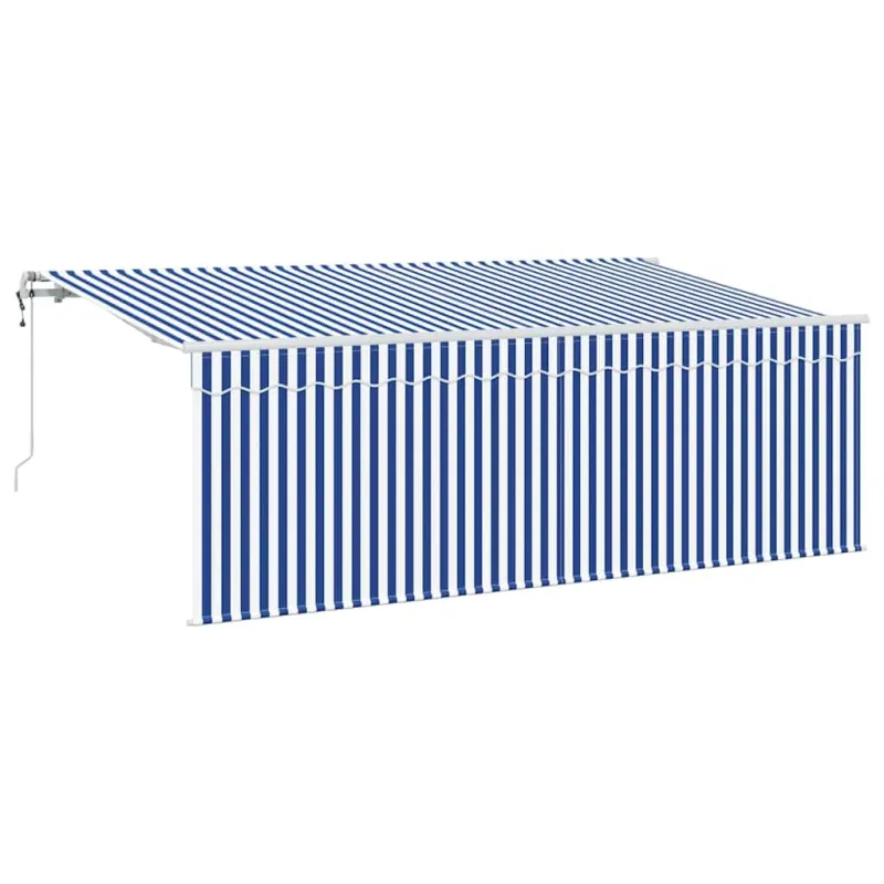 Ištraukiama markizė Mėlyna ir balta 400 x 200 cm