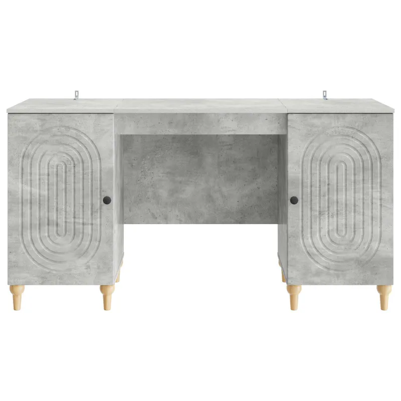 Stalas Betono pilka 142,5 x 50 x 75 cm Apdirbta mediena
