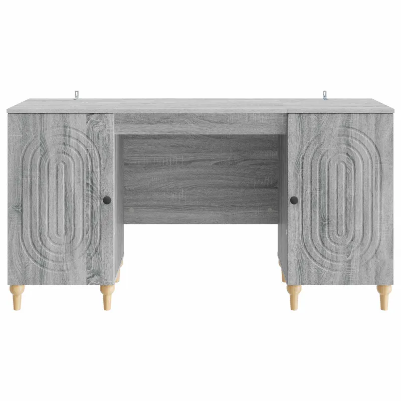 Stalas Pilka sonoma ąžuolo 142,5 x 50 x 75 cm Apdirbta mediena