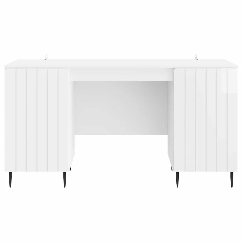 Stalas Itin blizgi balta 142,5 x 50 x 75 cm Apdirbta mediena