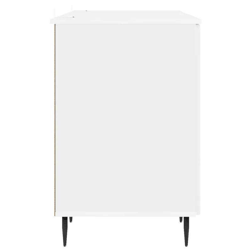 Stalas Itin blizgi balta 142,5 x 50 x 75 cm Apdirbta mediena