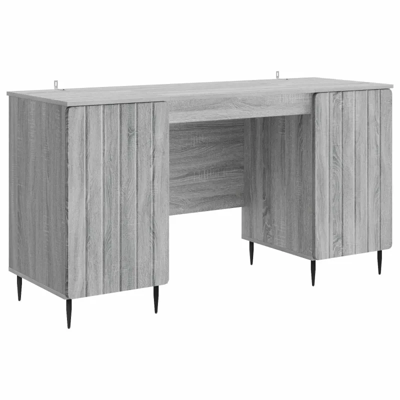 Stalas Pilka sonoma ąžuolo 142,5 x 50 x 75 cm Apdirbta mediena