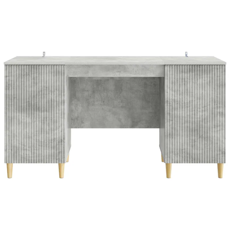 Stalas Betono pilka 142,5 x 50 x 75 cm Apdirbta mediena