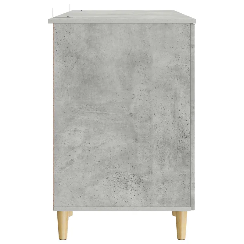 Stalas Betono pilka 142,5 x 50 x 75 cm Apdirbta mediena