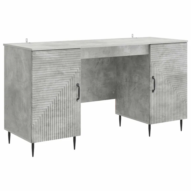 Stalas Betono pilka 142,5 x 50 x 75 cm Apdirbta mediena