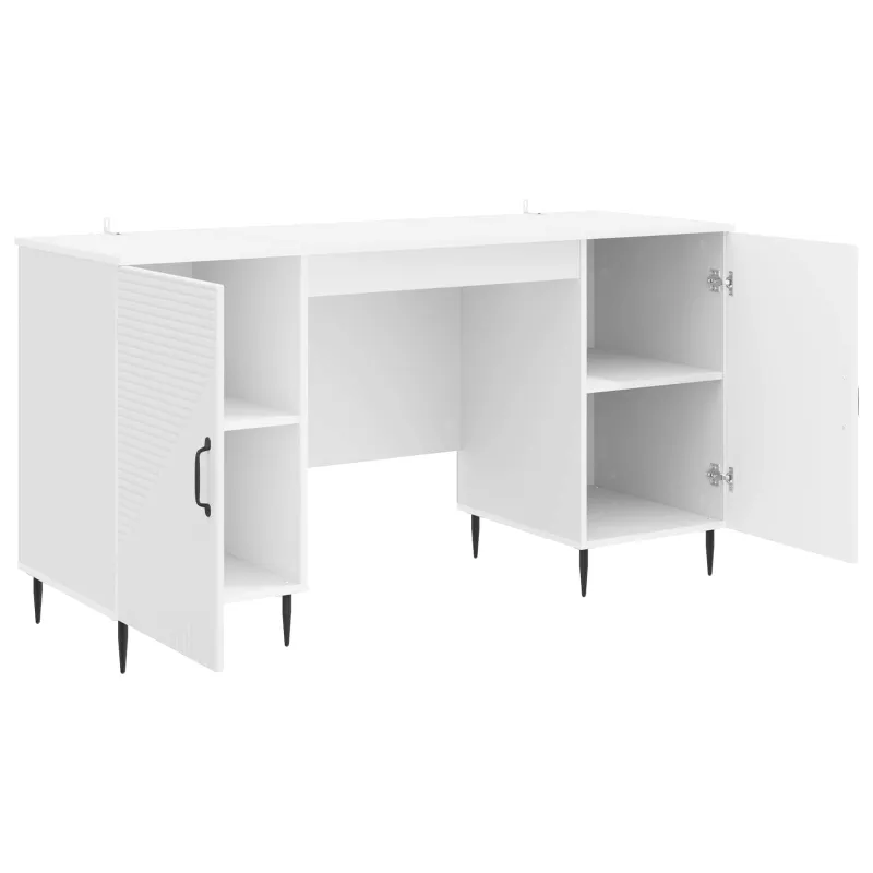 Stalas Itin blizgi balta 142,5 x 50 x 75 cm Apdirbta mediena