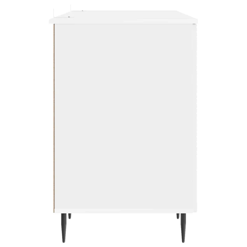 Stalas Itin blizgi balta 142,5 x 50 x 75 cm Apdirbta mediena