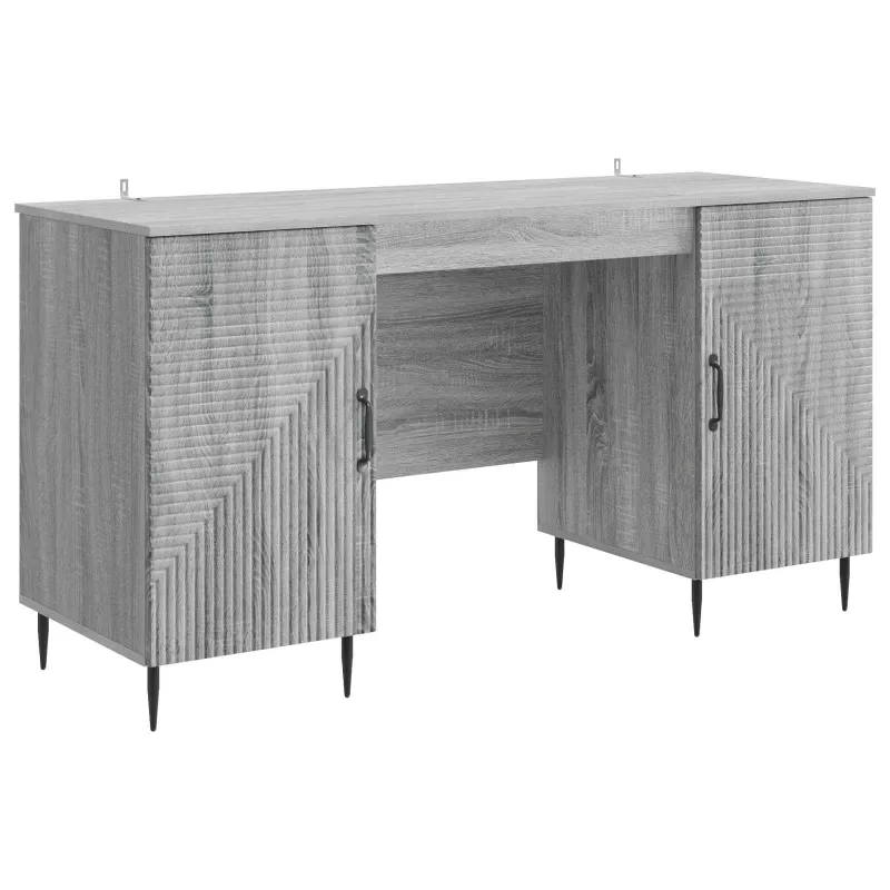 Stalas Pilka sonoma ąžuolo 142,5 x 50 x 75 cm Apdirbta mediena