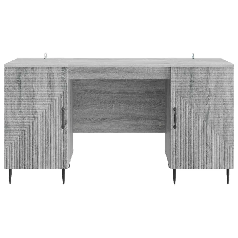 Stalas Pilka sonoma ąžuolo 142,5 x 50 x 75 cm Apdirbta mediena